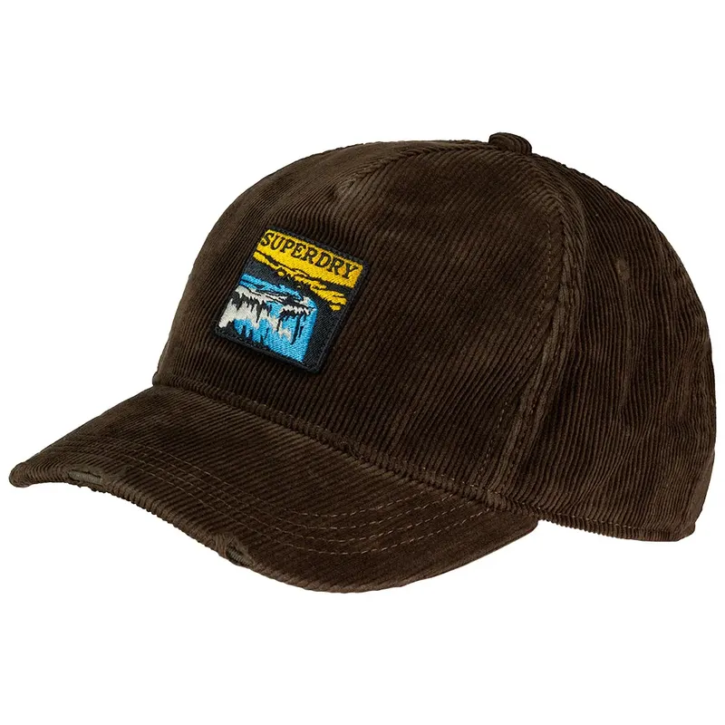 ¨Graphic Cord Trucker Cap - Dark Brown Cord