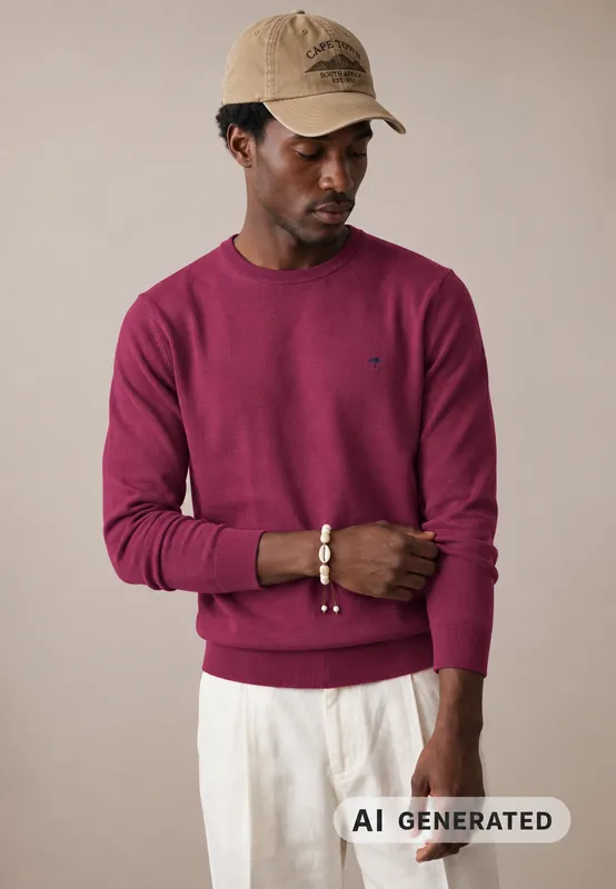 O-neck Air Cotton  - Grape