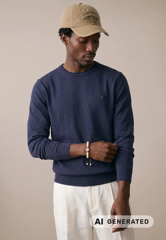 O-neck Air Cotton  - Navy