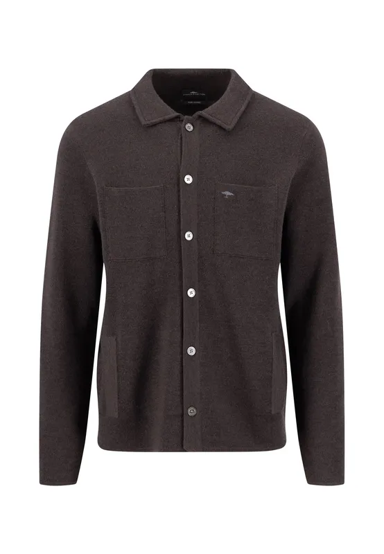 Polo Cardigan - Soil