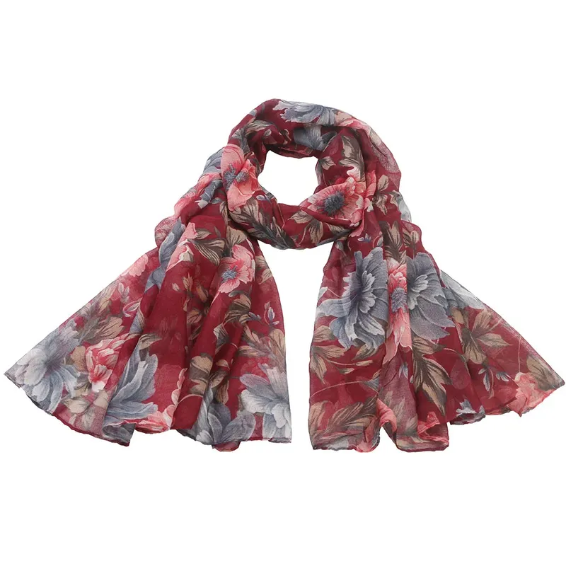 Scarf Ofelia - Vinröd