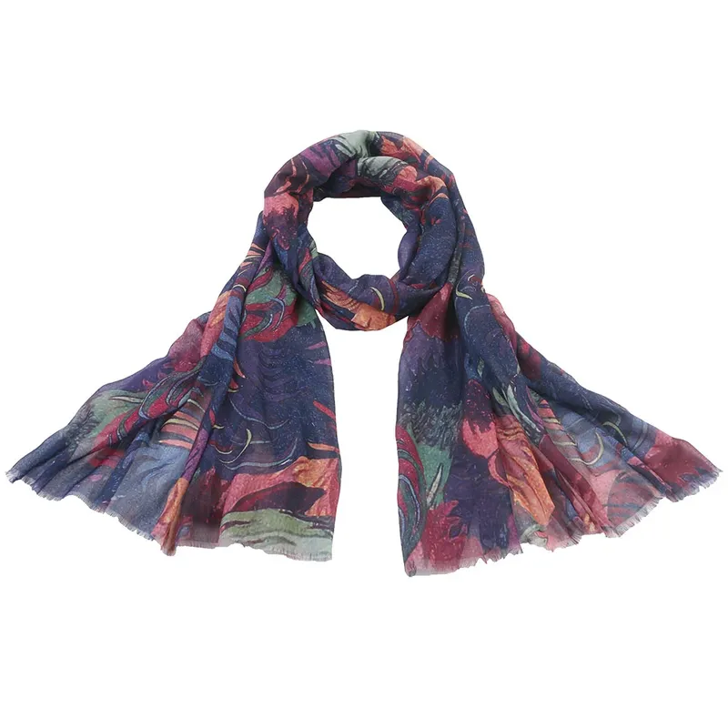 Scarf Maud - Plommon