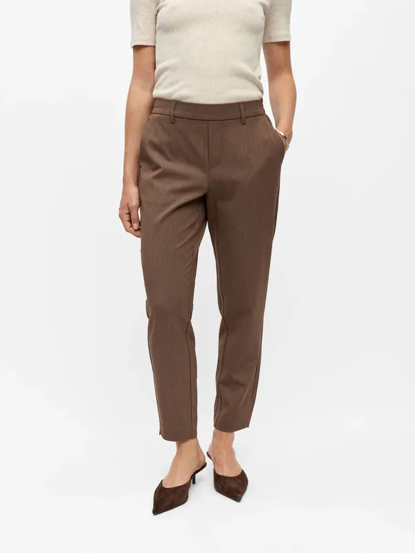 Lisa Slim Pant - Carafe Melange