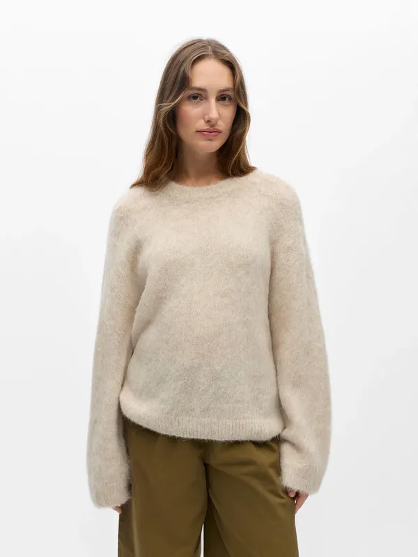 Harry Knit Pullover - Birch Melange