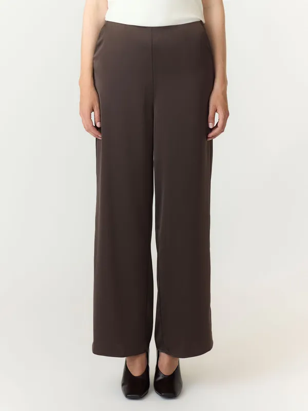 Pella Wide Pants - Chocolate Brown