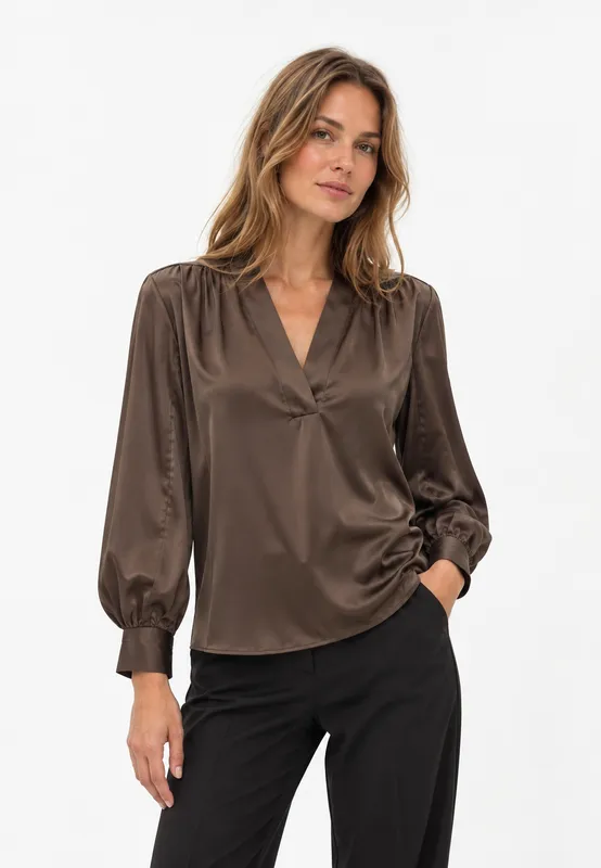 Pella Top - Chocolate Brown