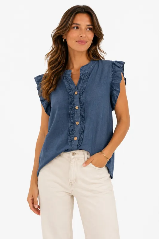 Kinna Blouse - Denim