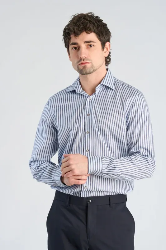 Stripe Shirt - Lt Blue Stripe