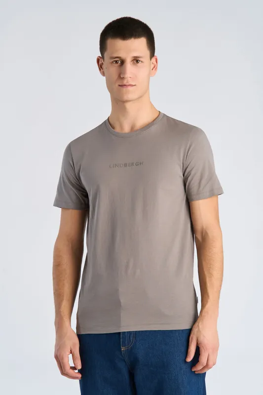 Lindbergh Print Tee  - Grey Dusk