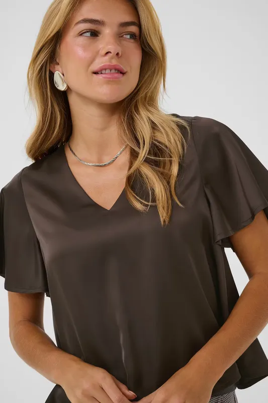 Lodisa Blouse - Chocolate Brown