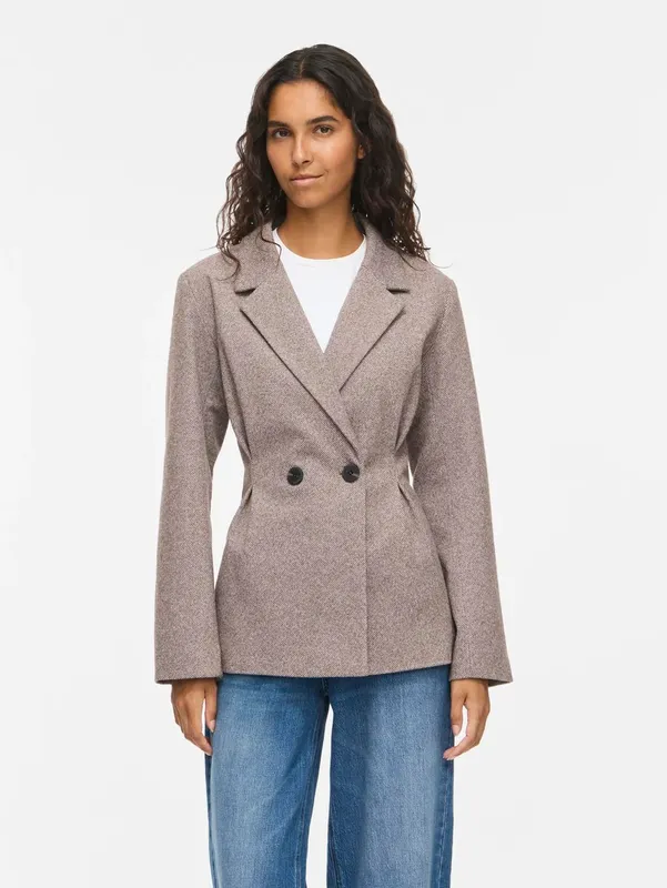 Solene Waist Jacket  - Coffee Bean W. Birch