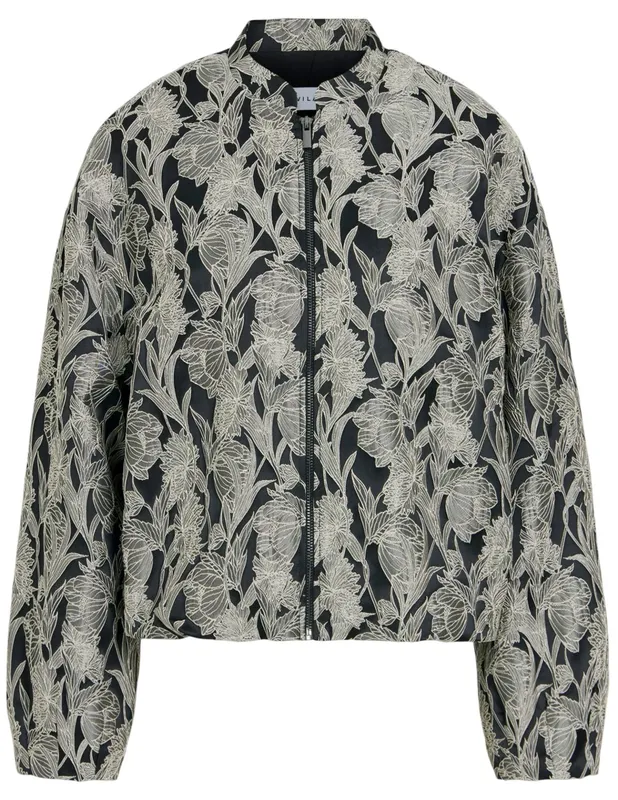 Charlotta Jacket - Black Beauty White Jacquard