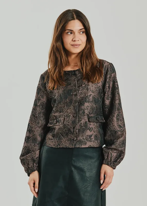 Vilo Jacket  - Black W. Iris