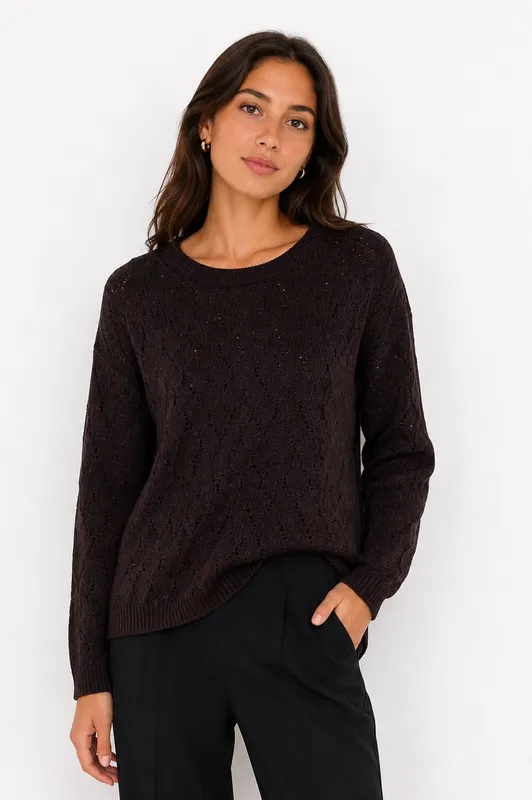 Knitted Sweater - Brown