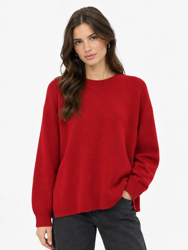 Mingel More Leopard Sweater - Red