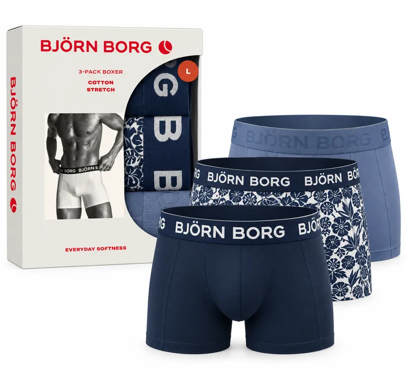 Cotton Stretch Boxer  - Multipack 4