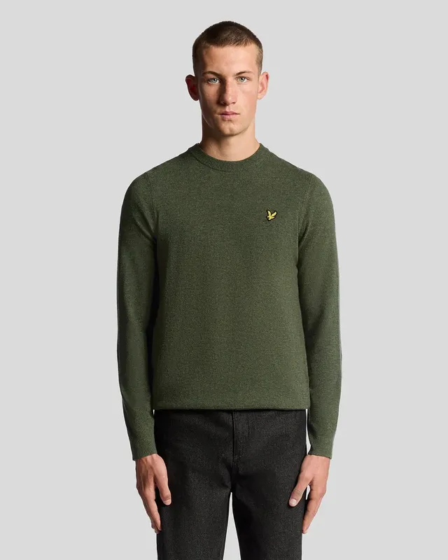 Lambswool blend crew neck Jumper - Deep Depths Marl