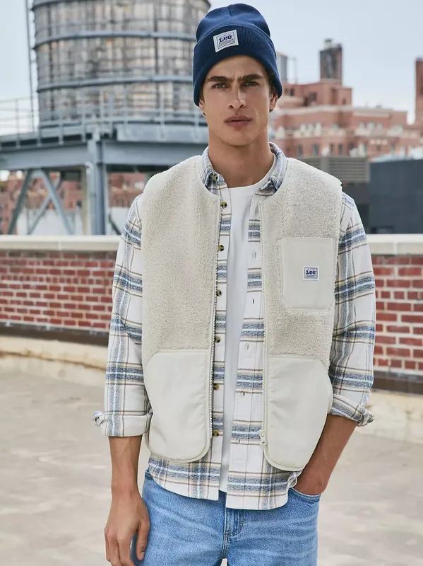 Workwear Vest Warm - Ecru