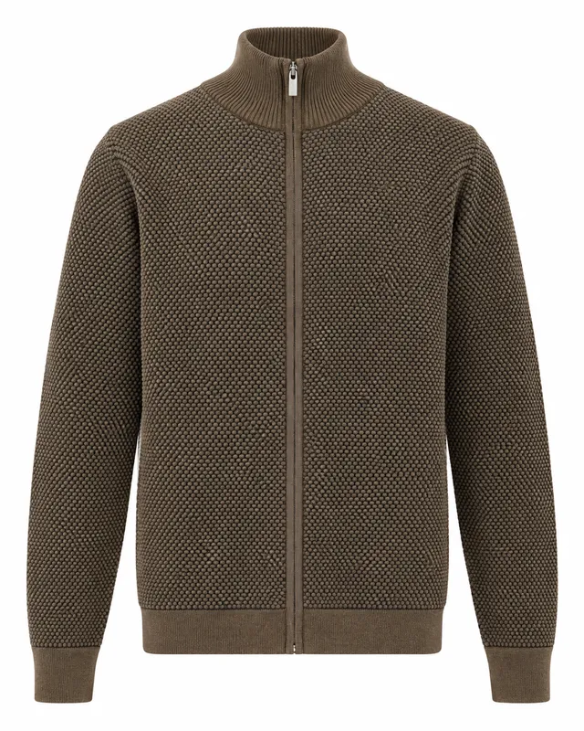 Pearl Knit Cardigan  - Sand Mel