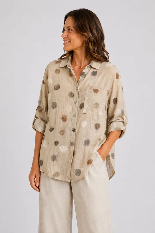 Kelly Blouse 448 - Beige