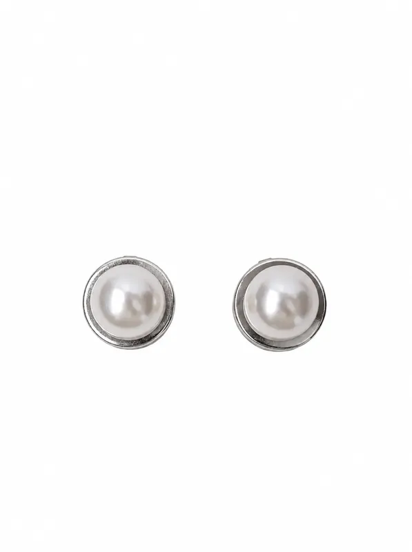 Downy Button Covers - Pearl Silver Coloured