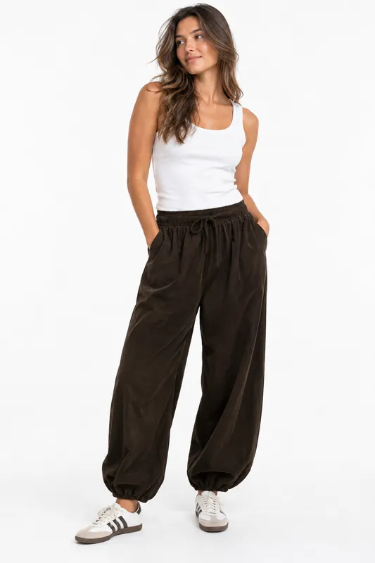 Manchester Ballon Pants - Choco