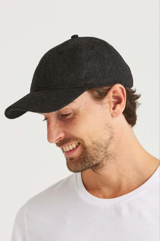 Keps wool look - Grey