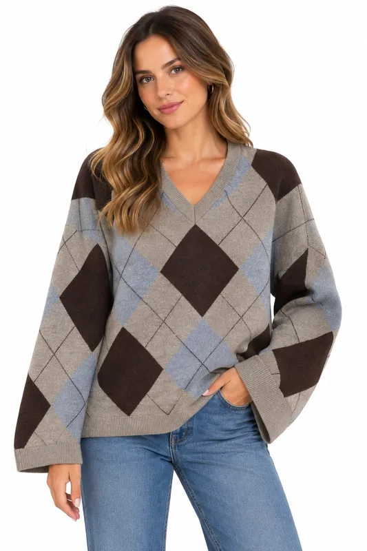 Agryle V-Neck - Falcon