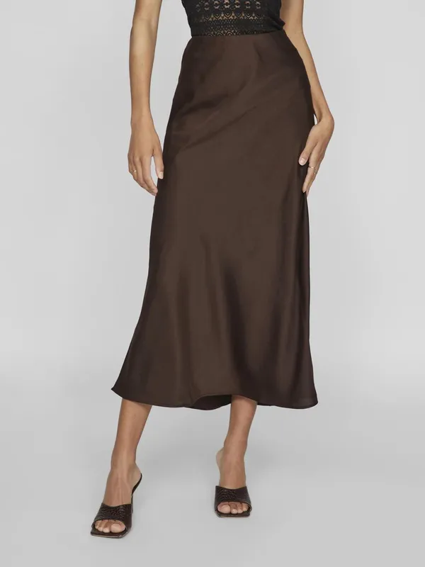 Pella Midi Skirt - Chocolate Brown