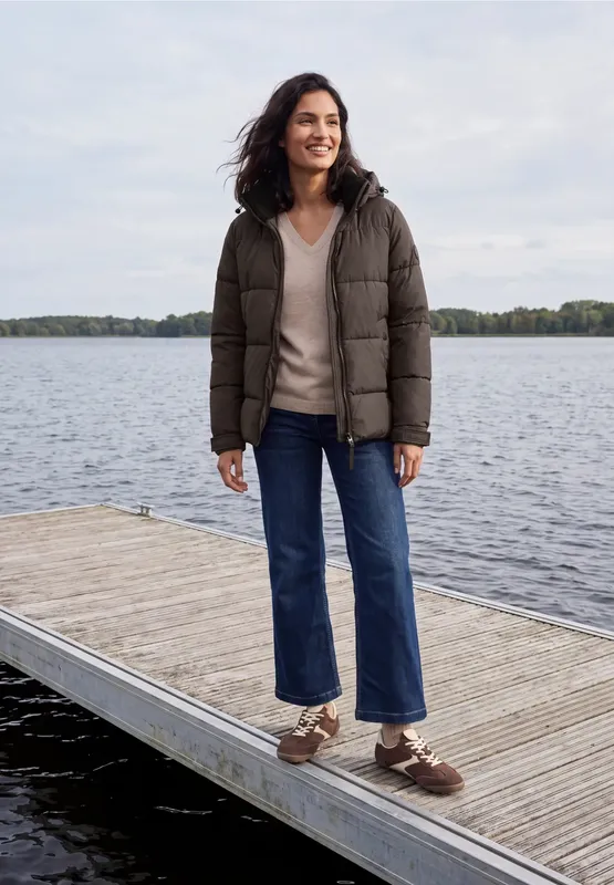 Modern Puffer Jacket - Chocolate Sauce Brown         