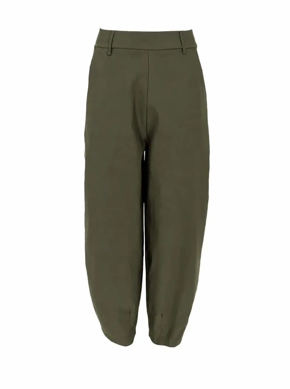 Beverly Barrel Pant - Dk. Army