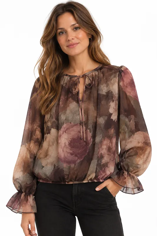 Samantha Blouse - Brown