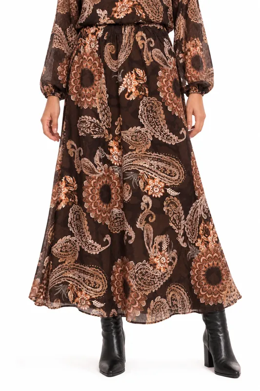 Vickam Skirt - Brown
