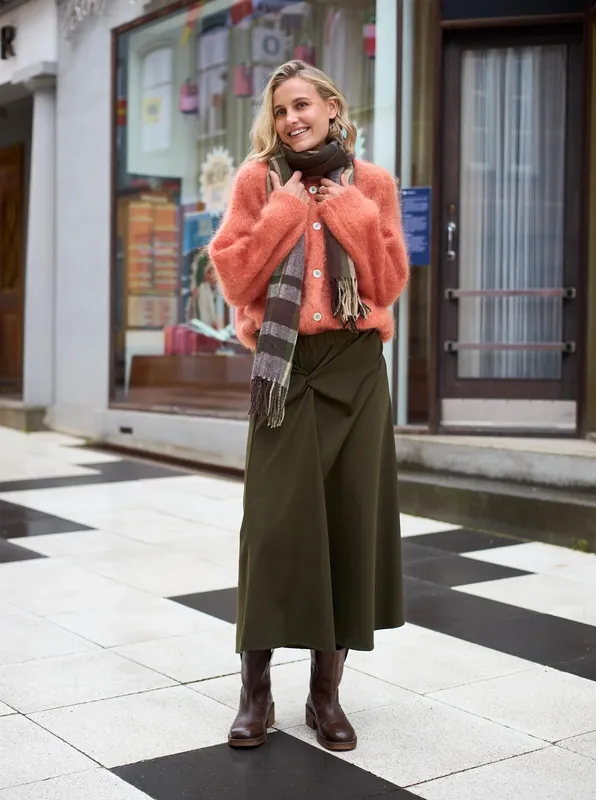 Bjoerk Knit Cardigan - Burnt Orange