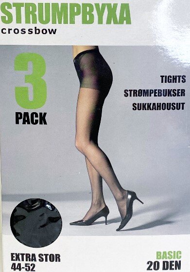 Strumpbyxor 20 den 3-pack, stl 44-52 - Black