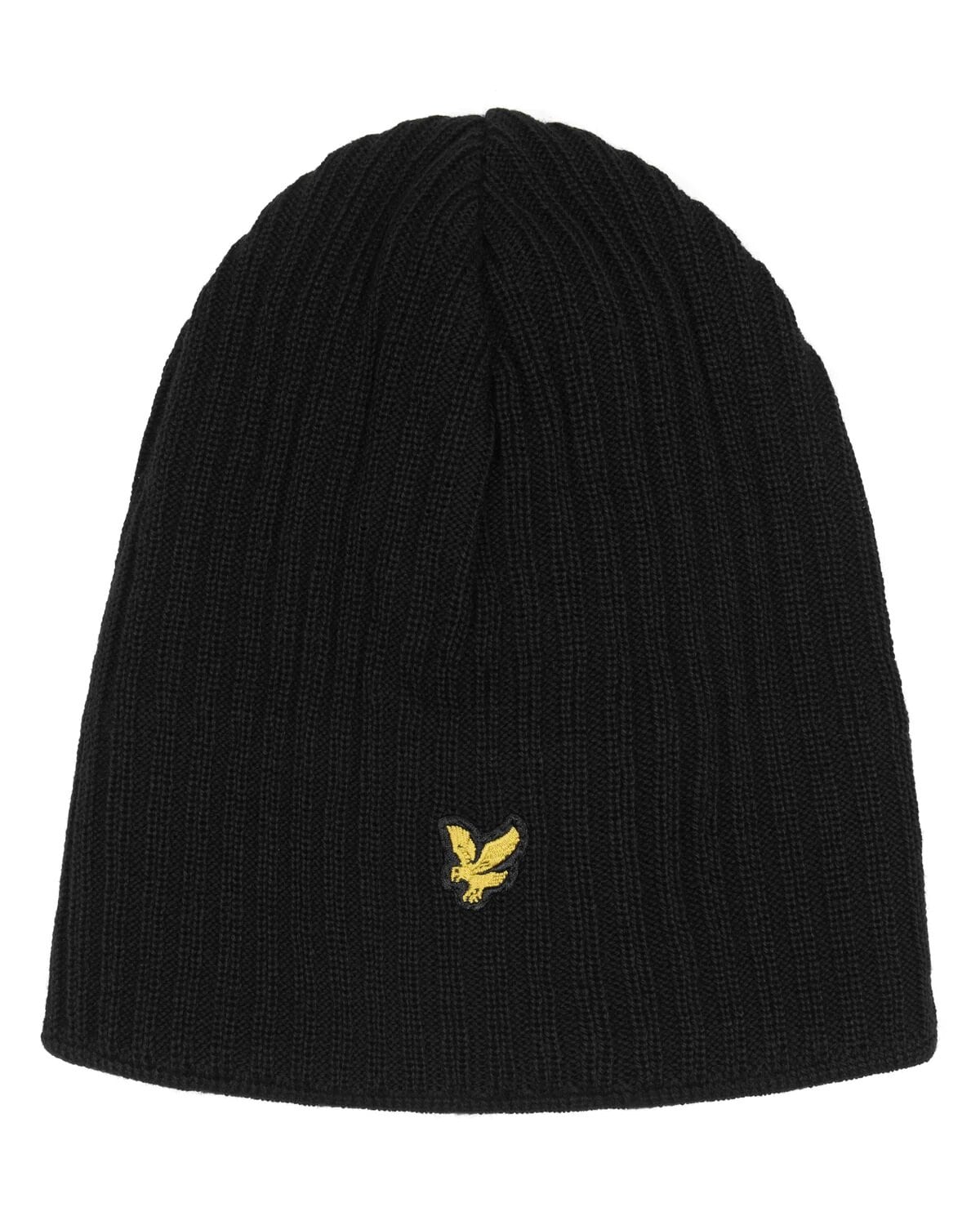 Knitted Ribbed Beanie - 572 True Black