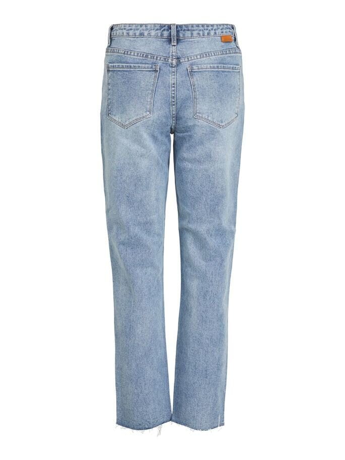 Vistray Avklippta Jeans - Light Blue Denim