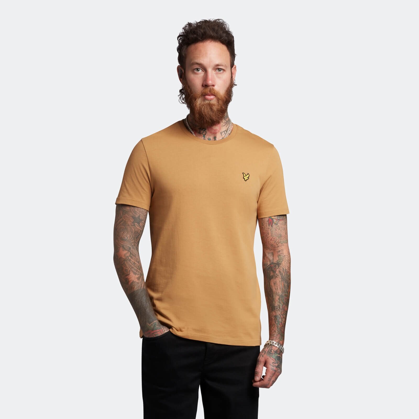 Plain T-shirt O-Neck - W704 Anniversary Gold