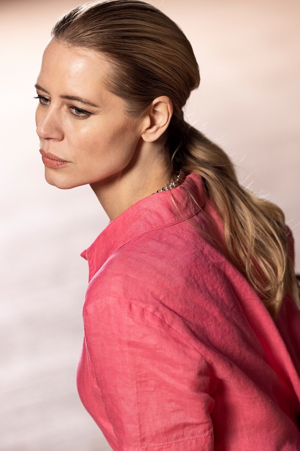 Audie Linneklänning - Pink