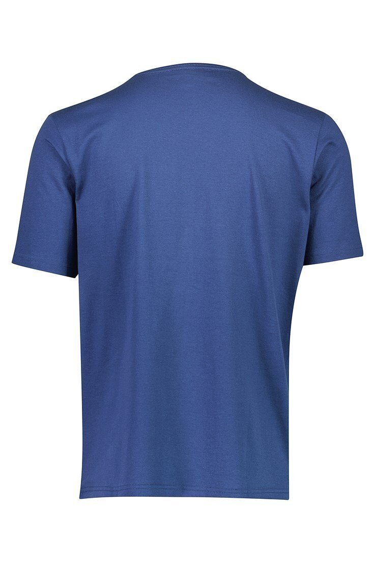 T-shirt Med Print - Denim Blue