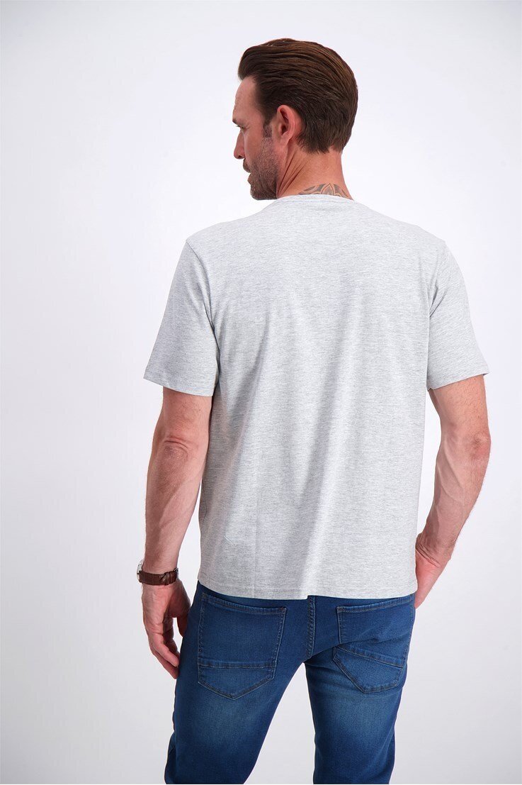 T-shirt Med Print - Grey Mel