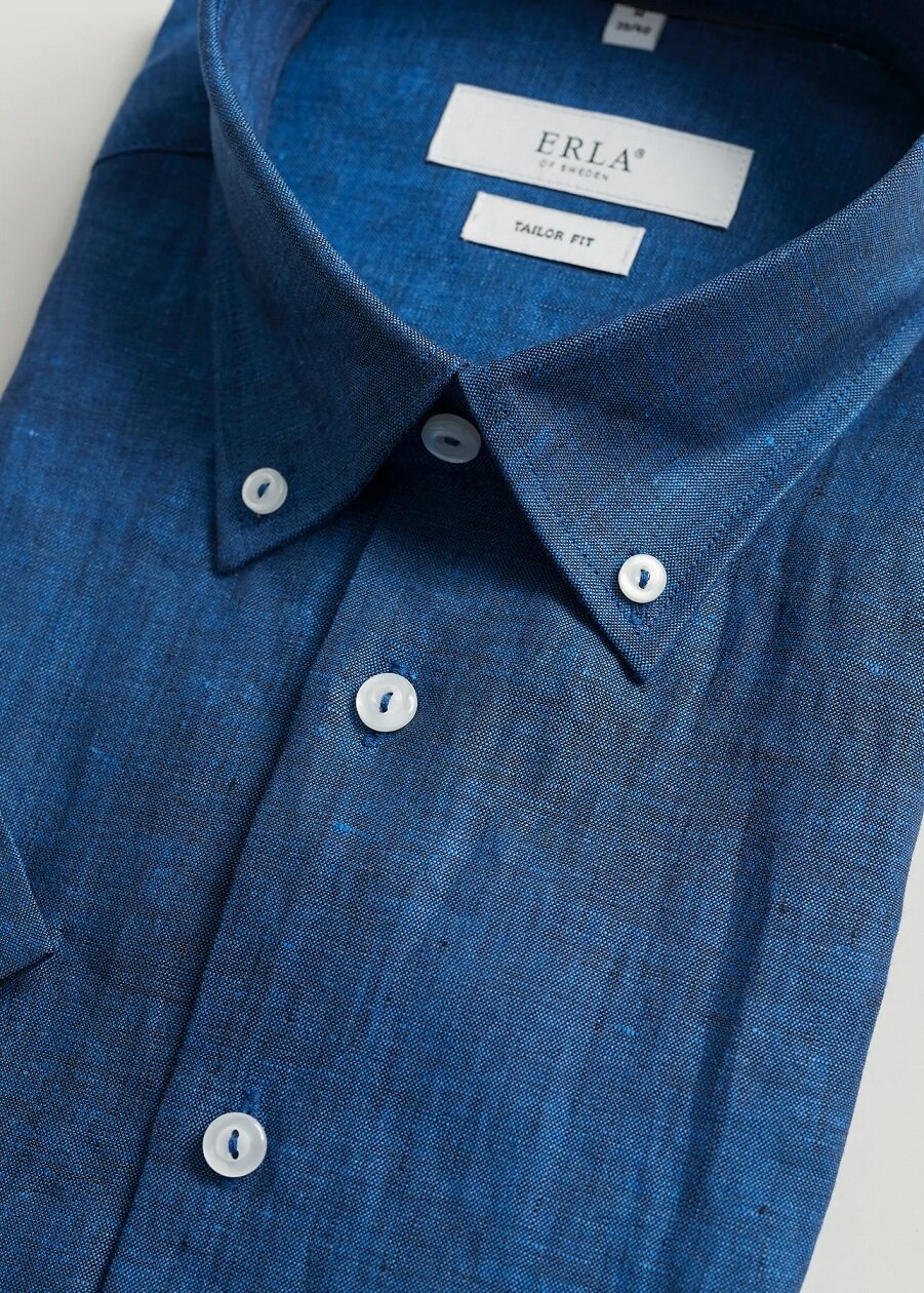 Kortärmad Skjorta - Blue