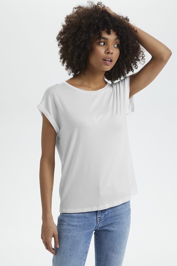 T-shirt I Lyocell - Bright White
