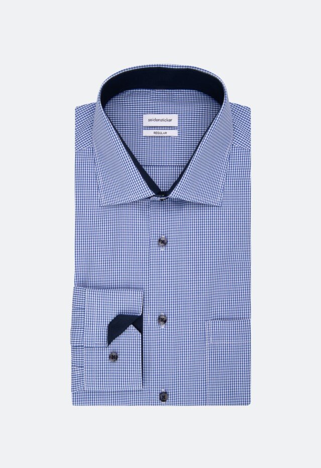 Skjorta med kontrast - Blue