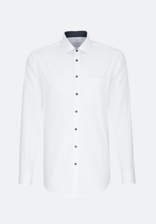 Skjorta med kontrast - White