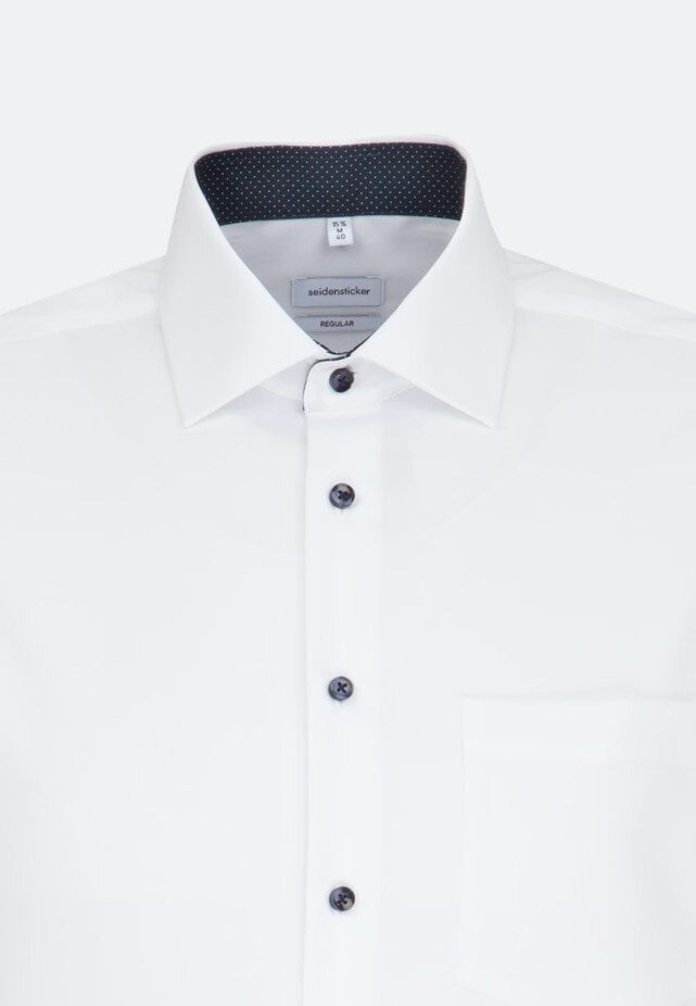 Skjorta med kontrast - White