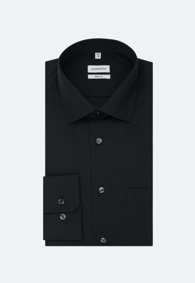 Skjorta med kontrast - Black