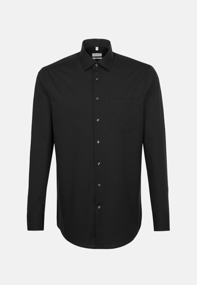 Skjorta med kontrast - Black