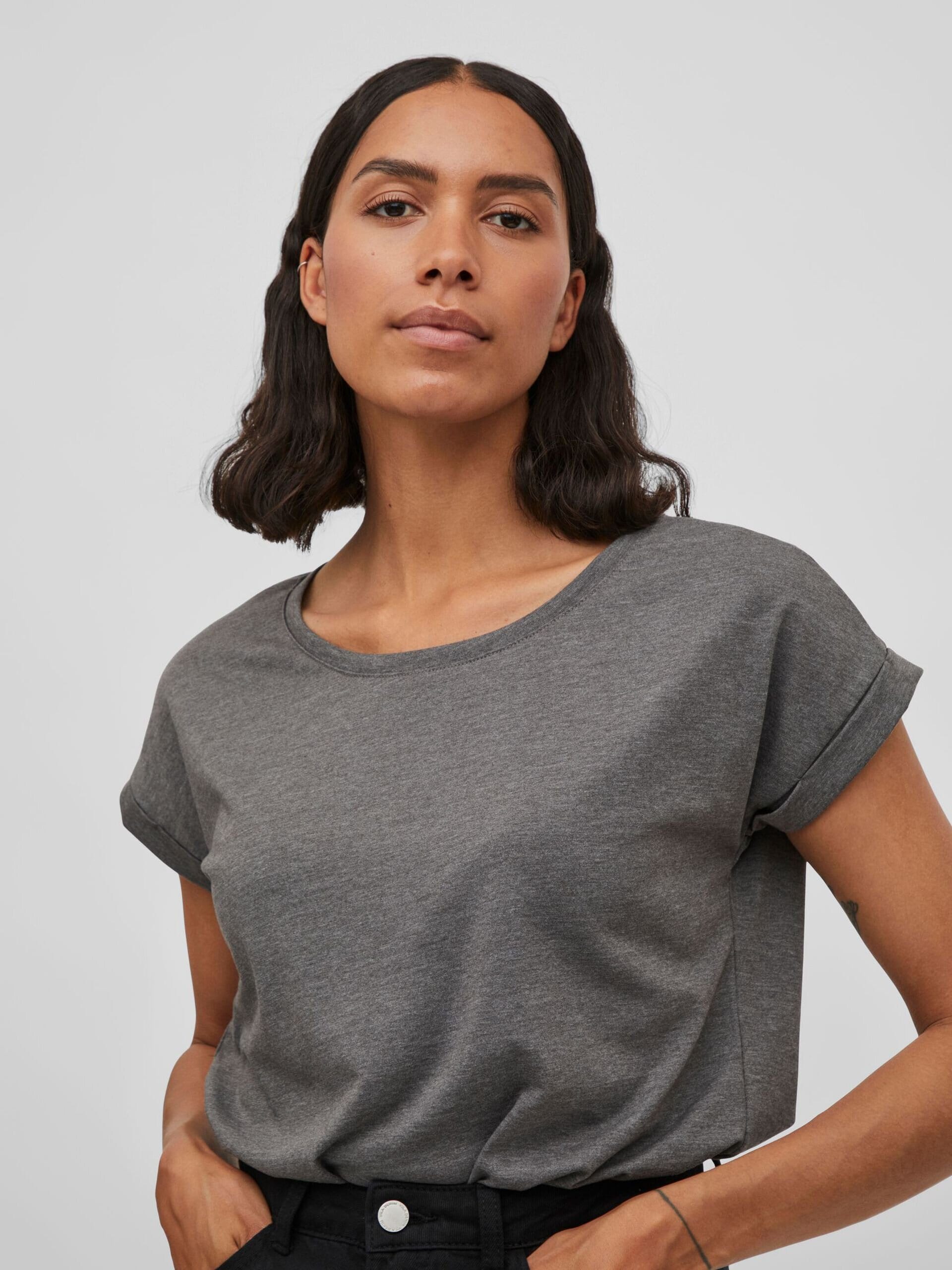 Vidreamers New Pure T-Shirt - Medium Grey Melange