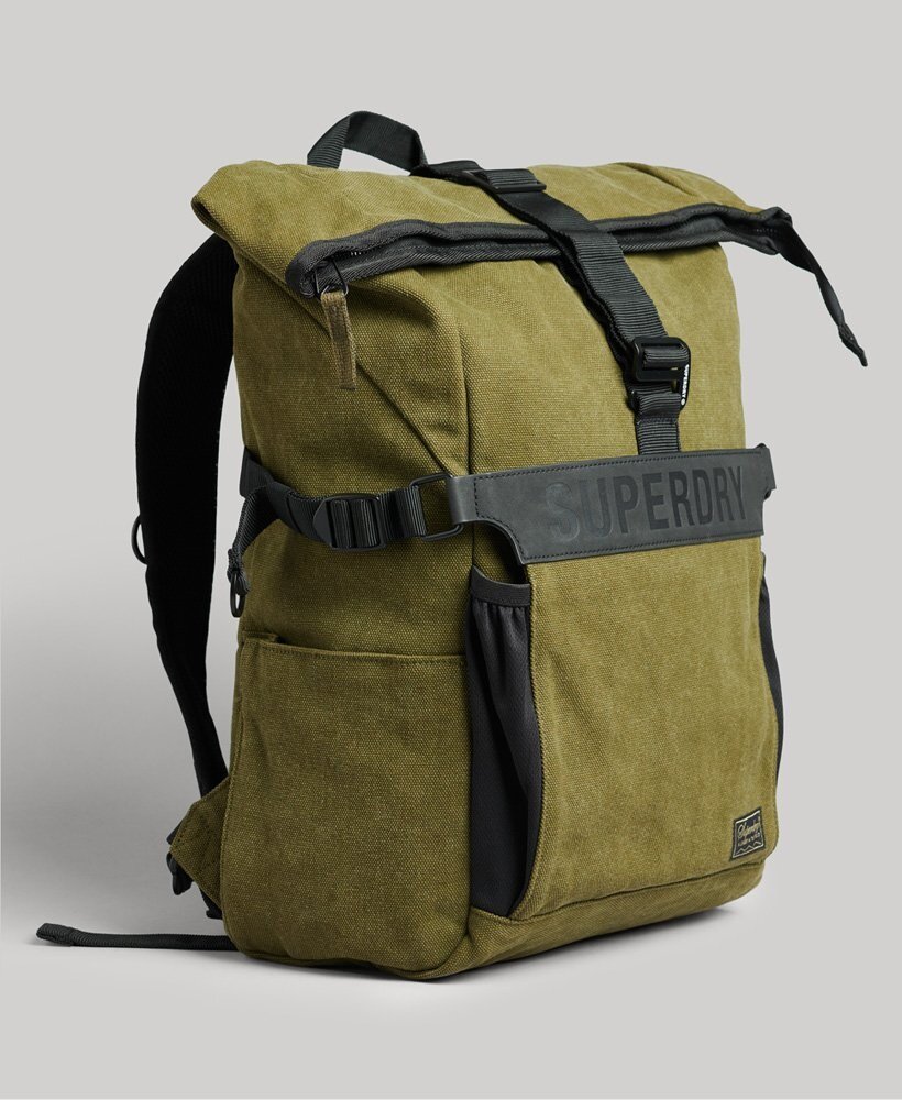 Vintage Rolltop Backpack - Army Green